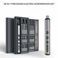 Kit de tournevis électrique de précision 38-en-1 avec embouts magnétiques pour la réparation d'ordinateurs, vente en gros OEM