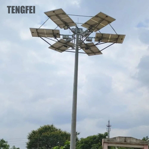 ไฟถนนโซลาร์เซลล์แบบเสาสูง อลูมิเนียม กันน้ำ IP66 ความสว่างสูง 15ม.-40ม. - Product Image 4