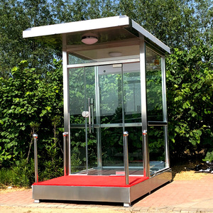 Stainless Steel <b>Security</b> Booth With Glass Panels For Property Management - Product Image 4