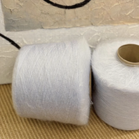 Fil de fibre écologique 72% kid mohiar 28% fil de soie fil de mohair super doux pour pull à tricoter à la main