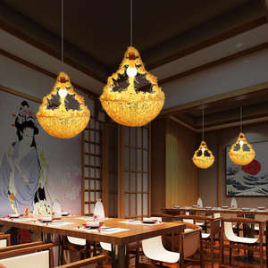 New Nordic LED Modern Rattan Pendant Lighting Hotel Living Room Light Restaurant Ceiling <strong>Bamboo</strong> Chandelier Stairs <strong>Lamp</strong> Lights - Product Image 6