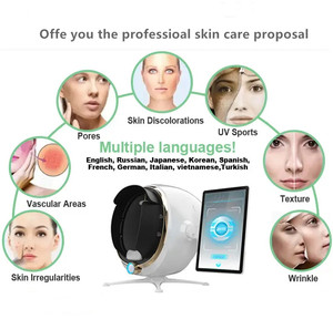 Analyseur de peau 3D avec analyse de l'acné, utilisation commerciale, Wi-Fi et contrôle par iPad pour l'analyse de la santé du visage - Product Image 3
