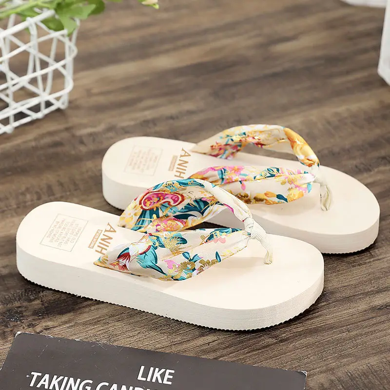 Bán buôn mùa hè mới của phụ nữ cao đế dép không trượt cắt chân xương cá Dép Flip Flops