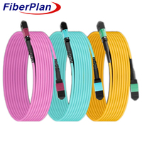 Câble à fibre optique MPO/MTP avec cordon de raccordement OM3/OM4 8/12/24 Core pour centre de données Internet Équipement de communication réseau 5G SM/MM