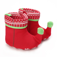 Dropshipping Products 2025 Fashion Christmas Cartoon Cute Warm Soft Boots Toddler Walkers Winter Baby Shoes