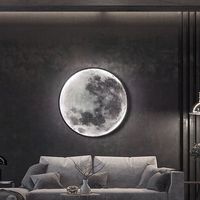 Lampe murale ronde, luminaire LED moderne et minimaliste pour plafond et mur, veilleuse protectrice des yeux pour fond de canapé, couloir