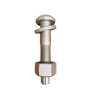 Dacromet Bolt Mushroom Head Grade 10.9 Carbon Steel Full Thread With Nut For Construction Industry - Product Image 1