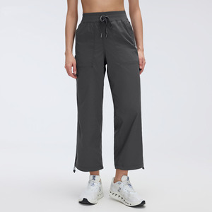 Pantaloni Jogger Larghi Personalizzati da <span class=keywords><strong>Donna</strong></span>, Leggeri con Coulisse e Vita Elastica, Vestibilità Ampia, Stile <span class=keywords><strong>Cargo</strong></span> Casual, Pantaloni Sportivi da Corsa con Tasche Laterali - Product Image 5