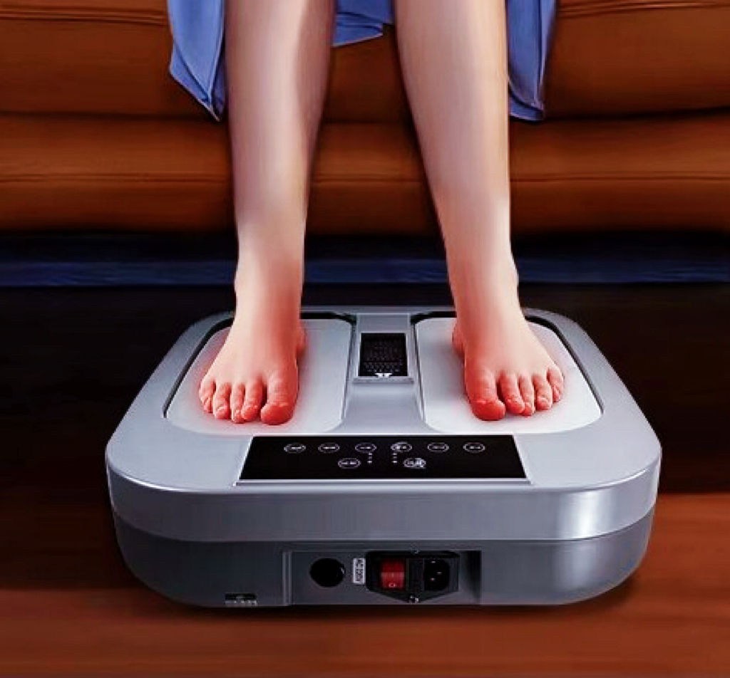 ORANGLES Professional Trhz Magnetic Thermal Heat Foot Massager | Circulation Improvement & Body Care with Heat Therapy, Stress Relief & Recovery Machine – Electric Foot Warmer for Relaxation (Qatar) - angled perspective - presenting advantages - Image 4 of 5 | fits any environment | Purchase Professional Trhz Magnetic Thermal Heat Foot Massager | Circulation Improvement & Body Care with Heat Therapy, Stress Relief & Recovery Machine – Electric Foot Warmer for Relaxation (Qatar) Michigan | Free Shipping ORANGLES