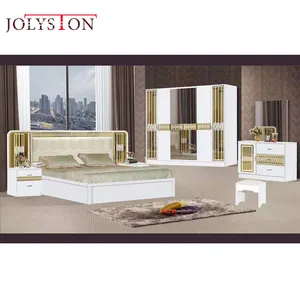 Royale-Conjunto de muebles de cama con espejo, tamaño completo, tamaño Queen, muebles de dormitorio modernos de lujo