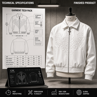 Veste de moto personnalisée OEM en gros pour hommes, fabricant de vestes universitaires pour hommes avec logo personnalisé en relief