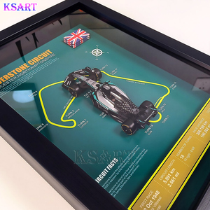 Nouvelle décoration d'intérieur, modèle de course F1 en alliage peint à la main en trois dimensions avec boîte de <span class=keywords><strong>peinture</strong></span> murale pour les occasions d'anniversaire par Ksart - Product Image 4
