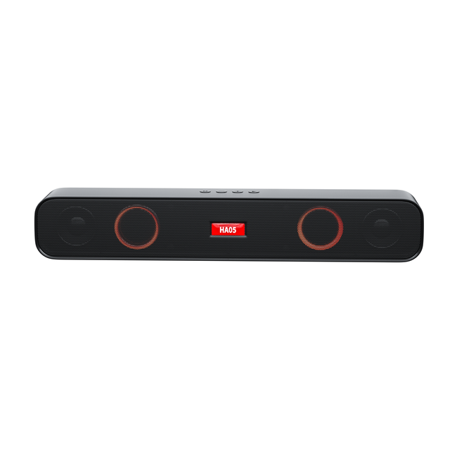 Portable Soundbar Speaker 10W RGB Wireless Subwoofer TV Soundbar Bluetooth Speaker Mini Smart Sound Bar Speaker
