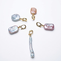 Pendentifs en perles baroques tendance pour la fabrication de colliers DIY, breloques en perles naturelles de haute qualité