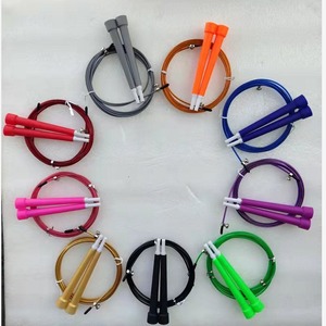 Corde à sauter portable anti-emmêlement en fil d'acier recouvert de PVC, longueur réglable, corde à sauter de fitness, corde à sauter double sous-coup - Product Image 3