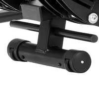 Rameur hydraulique pliable à résistance réglable avec pédale antidérapante pour entraînement à domicile