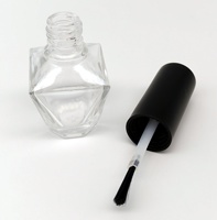 Vente en gros de flacons de vernis à ongles vides en verre de 11 ml avec bouchon à vis et pinceau, emballage OEM personnalisable