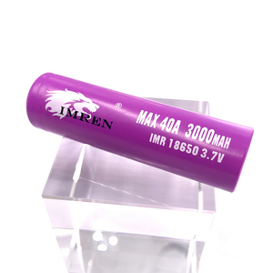 Batterie Cellulaire Icr18650 Purple <span class=keywords><strong>IMREN</strong></span> <span class=keywords><strong>18650</strong></span> 3000mAh 40A 3.7V - Product Image 1