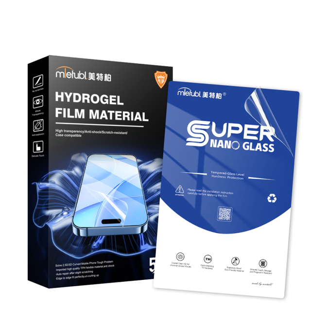 Mietubl Nano Hydrogel Film Screen Protector + Cutter Machine - 7H Super Nano Glass, 120x180mm, Anti-Fingerprint, HD Protection