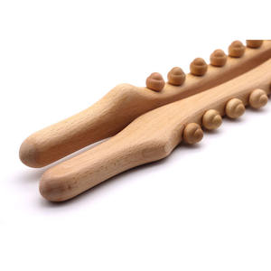 Acht-Perlen-Zehn-Perlen-Holztherapie-Schaber Meridian-Bagger-Fuß massage werkzeug Beauty Health Wood Scrap ing Stick Massage - Product Image 3