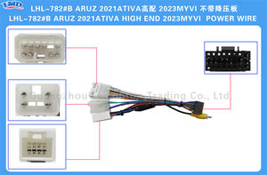 Android 2 Din araba radyo multimedya oynatıcı ARUZ2021M ATIVA için evrensel aksesuarları tel adaptörü bağlayıcı fiş kablosu - Product Image 4