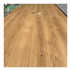 Parquet massif en chêne blanc européen multicouche, naturel, pour intérieur, en bois d'ingénierie à lattes larges - Product Image 1