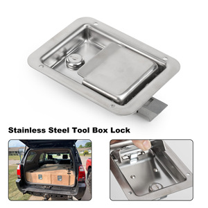Loquet de porte de camping-car en acier inoxydable, rectangulaire, monté latéralement, étanche, durable, verrouillage manuel pour accessoires extérieurs de camping-car - Product Image 4