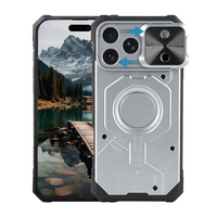 Casing Ponsel Portabel Bahan PC Magnetik dengan Penutup Kamera Geser Anti Benturan untuk iPhone 17 Pro Max