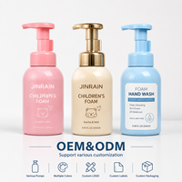 Bouteilles de savon moussant en PET personnalisées de 300 ml et 500 ml, emballage pour bain de bébé et shampoing avec pompe adaptée aux enfants