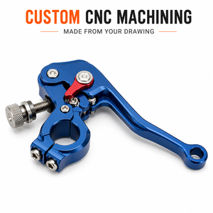 Kit de leviers de frein et d'embrayage de moto en aluminium usiné CNC, découpe 3D, anodisé, compatible avec guidon de 22 mm, tout-terrain - Product Image 1