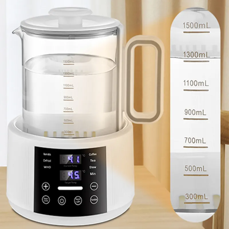 Travel Digital Anti-dry Keep Warm Water Tea Maker Baby Milk Machine Electric Portable Glass Kettle for Kitchen
