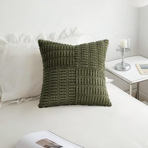 <span class=keywords><strong>Blanc</strong></span> crème 40x40 cm velours côtelé <span class=keywords><strong>coussin</strong></span> couvre Boho rayé jeter décoratif couvre pour la maison salon carré Polyester - Product Image 5
