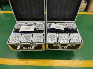 ไฟพาร์ LED ไร้สาย DMX 6x18w ใช้แบตเตอรี่ พร้อม Wifi สำหรับงานแต่งงาน ปาร์ตี้ บาร์ ขายดี พร้อมกล่องชาร์จ - Product Image 4