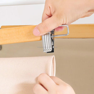 Homex | Logo Customize Pants <strong>Hanger</strong> with <strong>Clips</strong> Cintre Pour Pantalons - Product Image 5