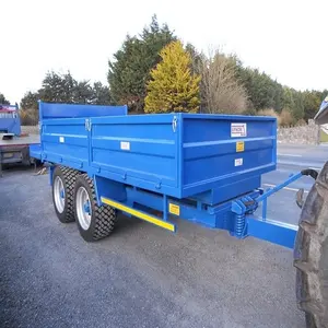 Hydraulische Aanhangwagen Voor Landbouwvervoer Boerderij Tipping Trailer 4 Wiel 2-3 Ton Mini Tractor Beschikbaar Voor Goedkope Prijs