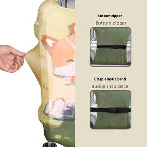 Funda Protectora para Equipaje de Dibujos Animados, Gruesa, de 20/24/28 Pulgadas, con Cierre de Cremallera, Funda Protectora contra el Polvo para Maleta con Ruedas/Maleta Tipo T/Funda de Cuero - Product Image 3