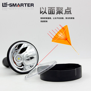 E-SMARTER P50 <b>Rechargeable</b> LED Flashlight Aluminum Alloy Outdoor Camping <b>Torch</b> With Convex Lens - Product Image 4