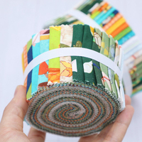 Vente en gros DIY Quilting Patchwork Artisanat Tissu Design coloré Motif floral Jell Roll 20 40 Pièces 100% Pur Coton Tissu