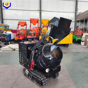 <span class=keywords><strong>Malaxeur</strong></span> à béton portatif 200L sur chenilles, auto-chargeur, avec chenilles en caoutchouc pour le mélange de ciment en ingénierie de construction - Product Image 6