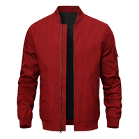 Blouson Bomber Unisexe Léger Brodé Coupe-Vent Décontracté Élégant Automne Golf Zippé Habillé Business Veste de Sport
