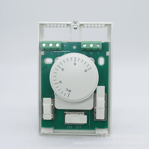 Thermostat mécanique Hinler 12V DC 15A avec panneau de commande à bouton pour unité de ventilo-convecteur de climatisation centrale - Product Image 1