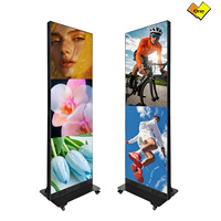Pantalla LED Qray de Animación a Todo Color, Ultra Delgada, para Carteles Comerciales en Interiores, para Promoción en Escaparates de Centros Comerciales