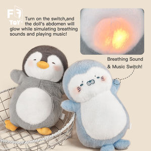 Gran oferta, Serie de música transpirable, Animal de peluche <span class=keywords><strong>para</strong></span> niños, juguetes de compañía <span class=keywords><strong>para</strong></span> <span class=keywords><strong>dormir</strong></span>, 30cm, lindo pingüino, León Marino, muñecos de peluche suaves - Product Image 6