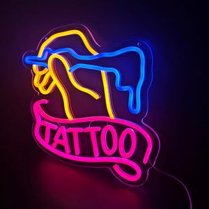 Tattoo neon LED indoor hanging ambient light shop <b>sign</b> street indicator light luminous letters billboard landscape light 5V - Product Image 5