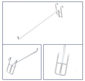 Thép trắng <span class=keywords><strong>gridwall</strong></span> Bảng điều chỉnh dây lưới hiển thị móc 200mm - Product Image 3