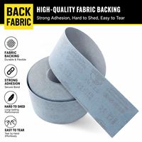 Rouleau de papier abrasif auto-adhésif détachable de 4 pouces, papier abrasif floqué blanc pour ponçage à sec des murs métalliques, 10M/30M