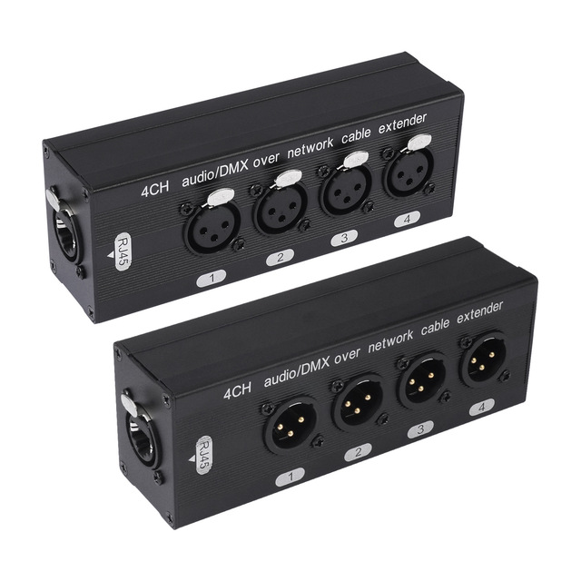 Hot Sale 4 Channel Multi Network 3 Pin XLR Male Female Ethercon Cable DMX Over RJ45