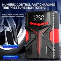 Nouveau Démarreur Électrique Portable ABS et Pompe à Air avec Moniteur de Pression des Pneus pour Urgences Automobiles 6000mAh et Pinces à Pneus