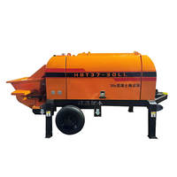 Pompe à béton diesel portable 15 kW 9 m³/h 20 m 40 m pour projets de coulage sur chantier