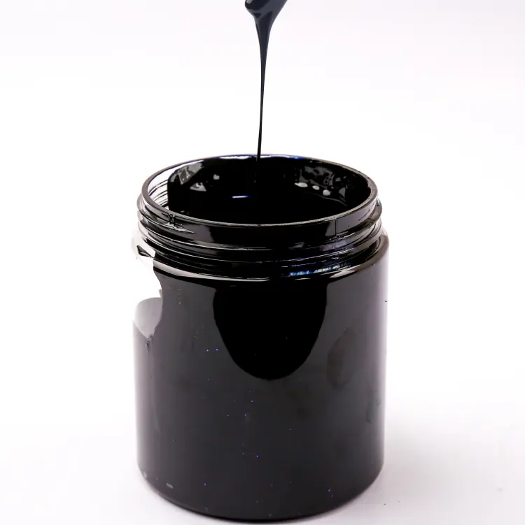 Carbon black color paste with polyether polyol good flow and Super black in PU products add catalysts